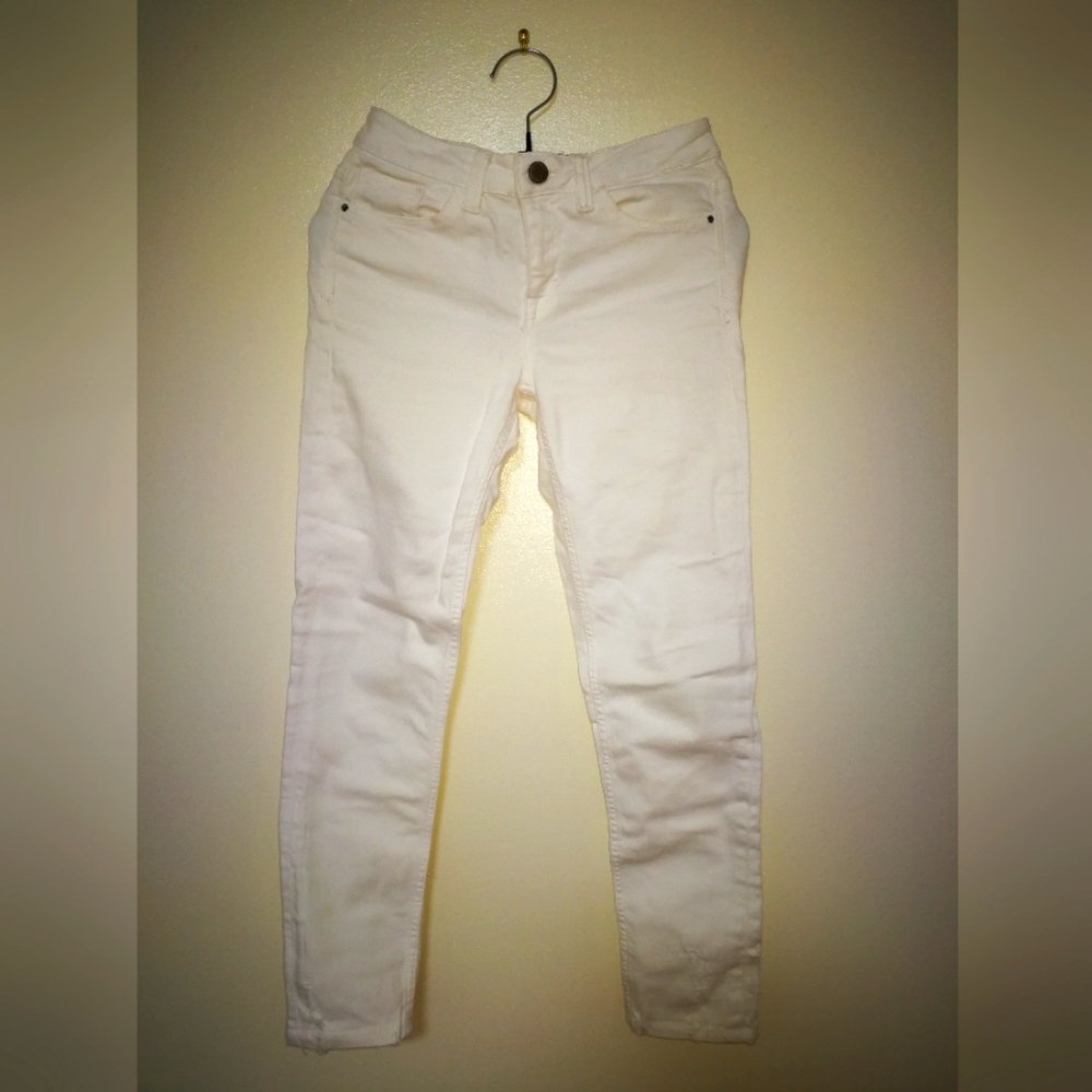 zara white jeans